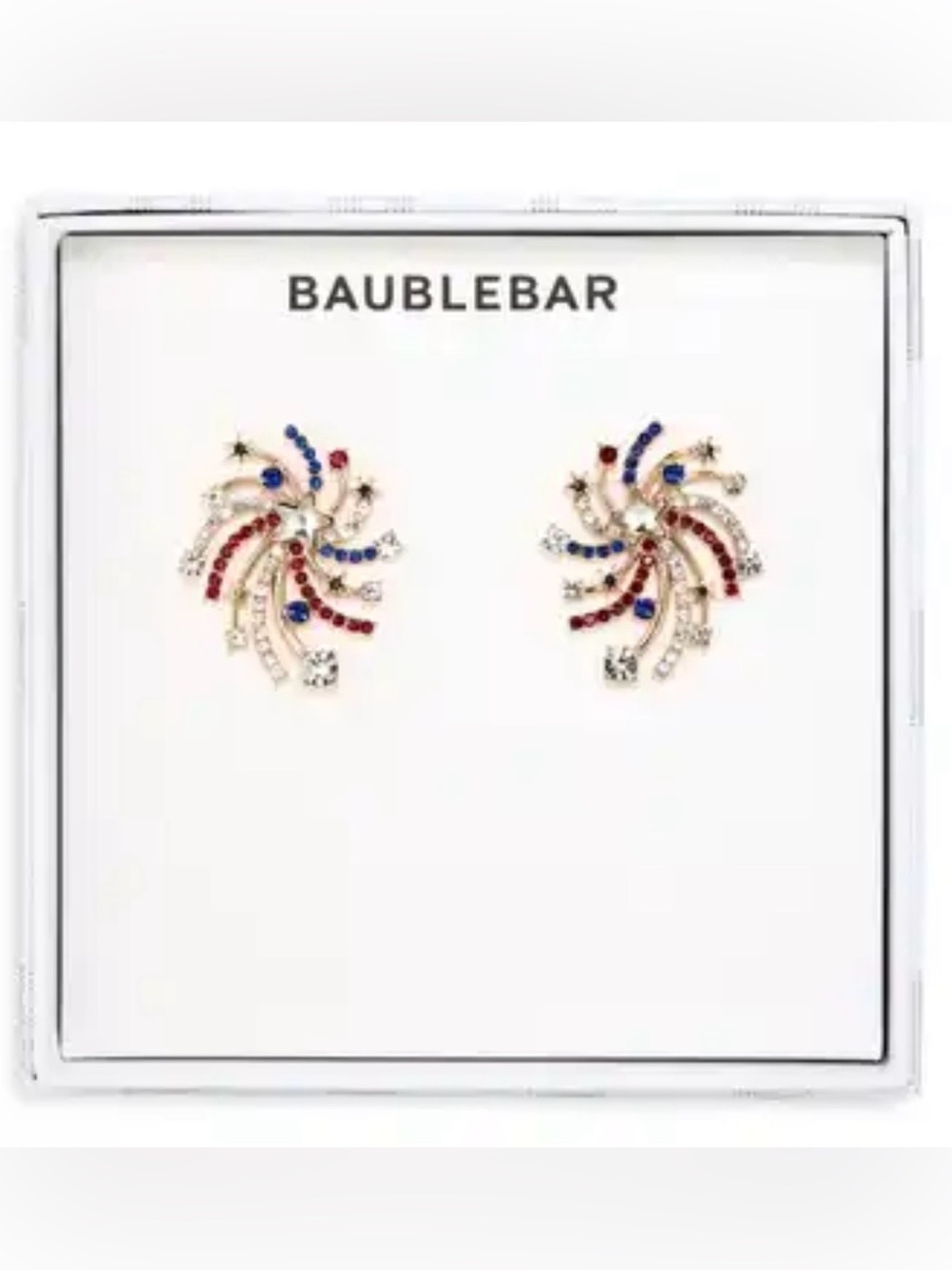 Brand New Baublebar Cue the Fireworks Statement Stud Earrings